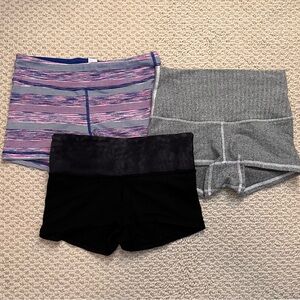Lululemon Ivivva booty shorts size 14 and size 4